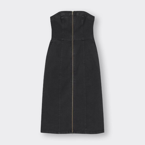 GU Denim Front Zip Dress NWT - Picture 6 of 15